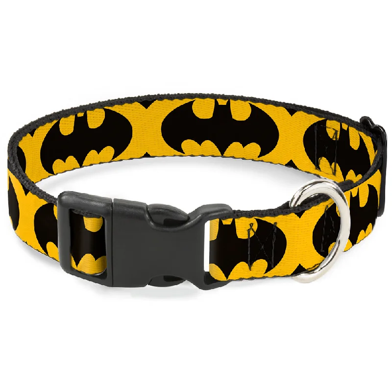 Plastic Clip Collar - Bat Signal-5 Black/Yellow/Black