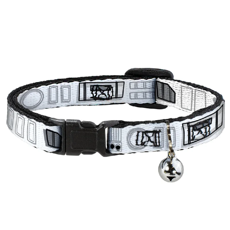 Cat Collar Breakaway - Star Wars Stormtroopers Utility Belt2 Bounding White Grays Black