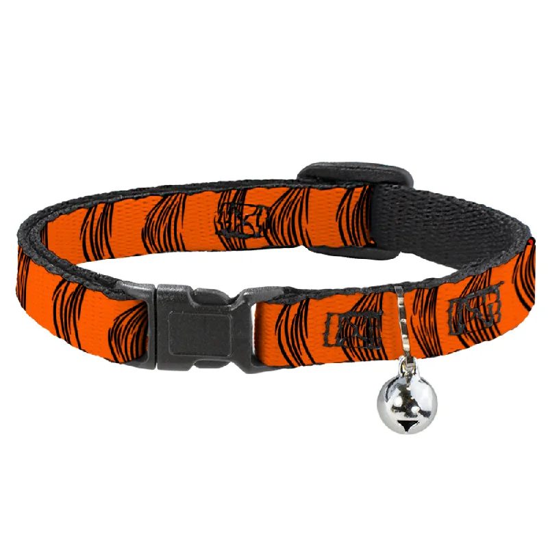 Cat Collar Breakaway - Tigger Stripes Orange Black