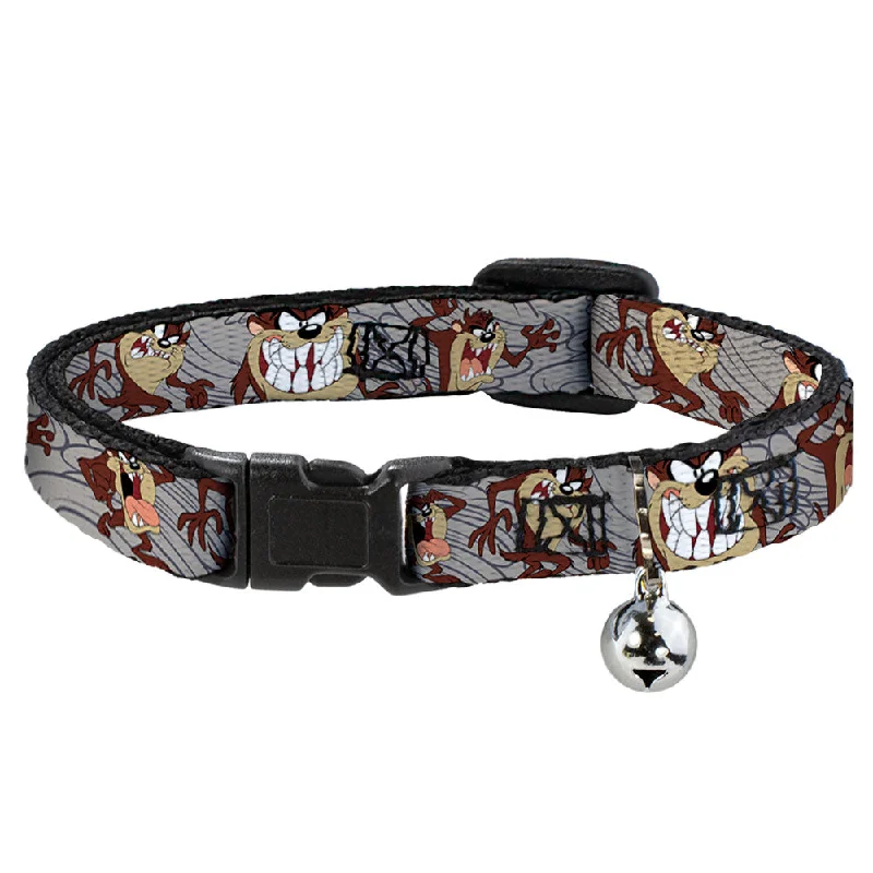 Cat Collar Breakaway - Tasmanian Devil Expressions Gray Swirl