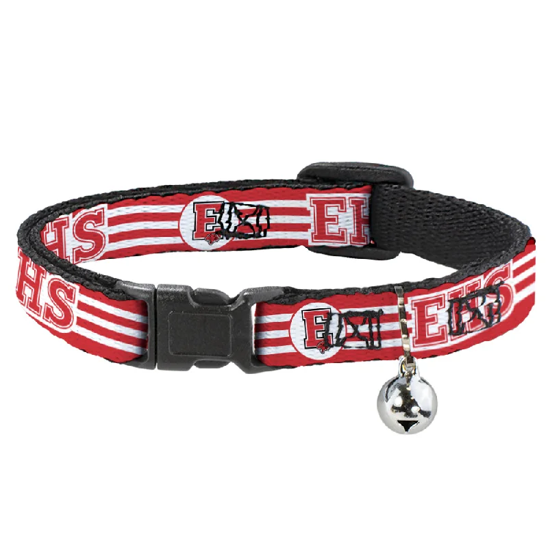 Cat Collar Breakaway - High School Musical East High School EHS Wildcats Logo Stripe White Red