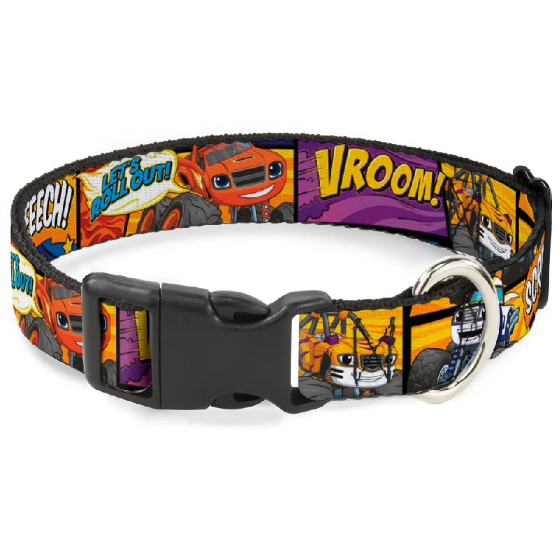 Plastic Clip Collar - 3-Monster Machine Scene Blocks/Quotes