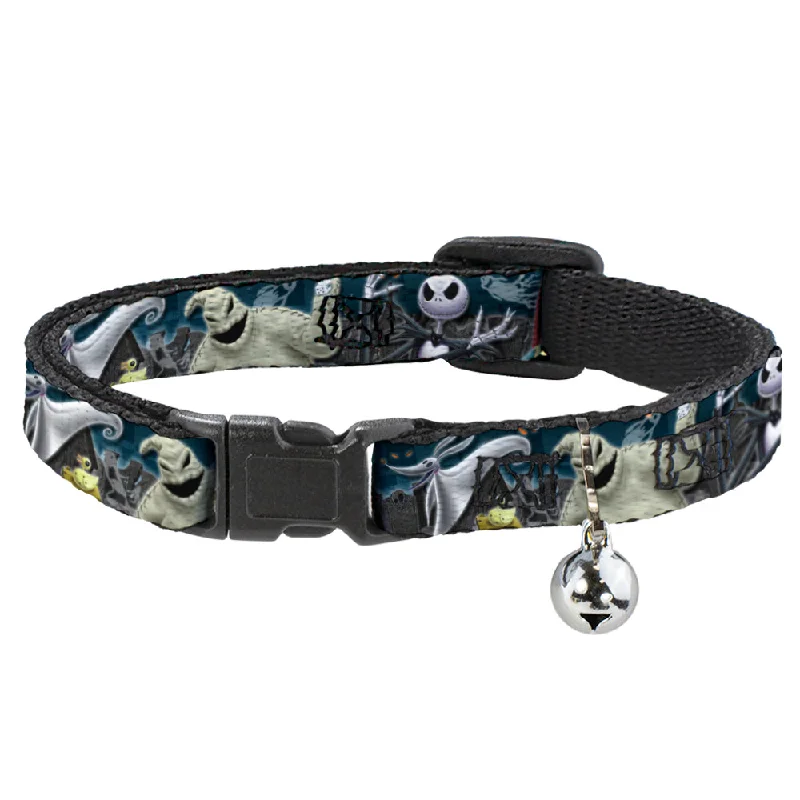 Cat Collar Breakaway - Nightmare Before Christmas 4-Character Group Cemetery Scene