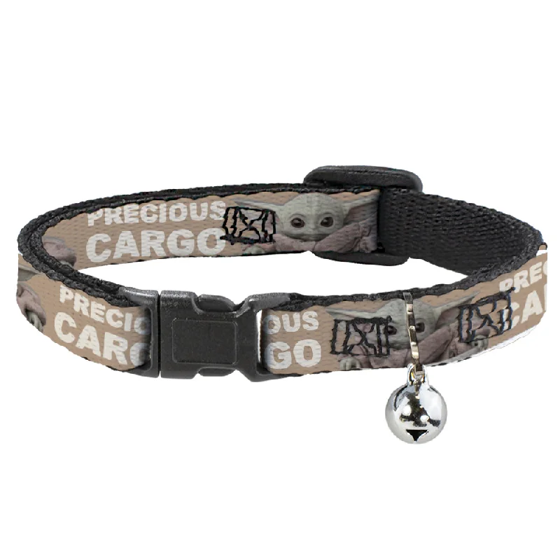 Cat Collar Breakaway - Star Wars The Child Sitting Pose PRECIOUS CARGO Tan White