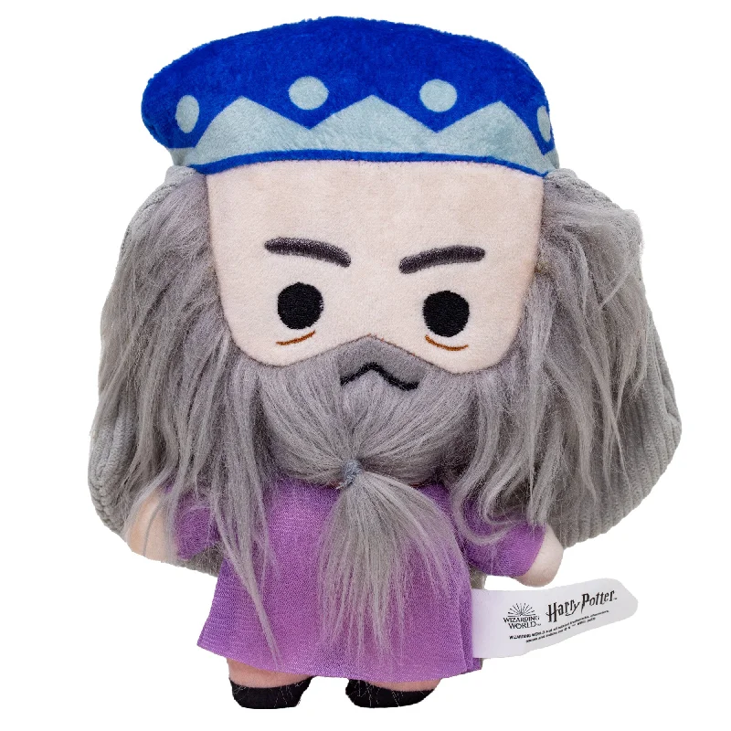 Dog Toy Squeaker Plush - Harry Potter Dumbledore Standing Charm Full Body Pose