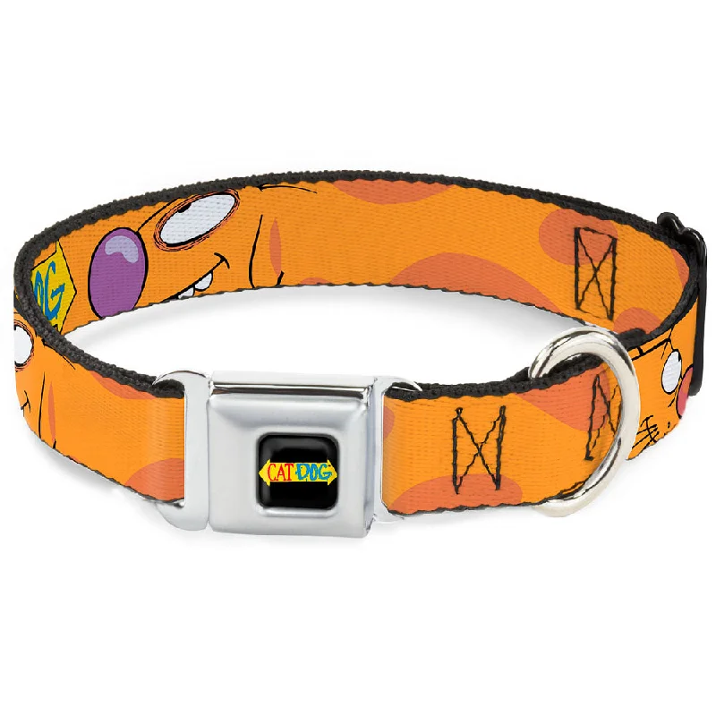 CatDog Stretch/CATDOG Logo Seatbelt Buckle Collar - CatDog Stretch/CATDOG Logo