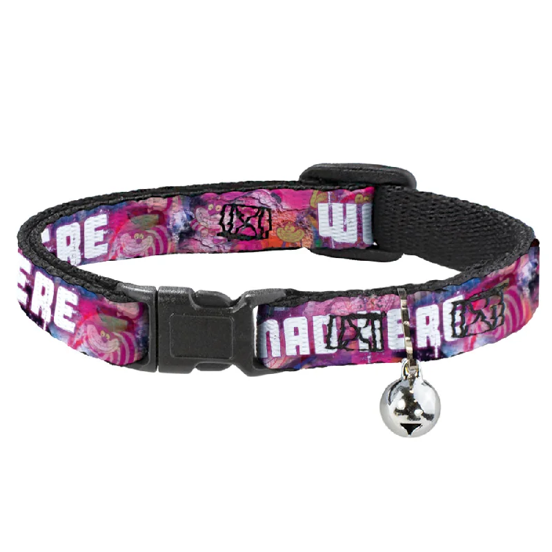 Cat Collar Breakaway - Transparent Cheshire Cat Poses WE'RE ALL MAD HERE