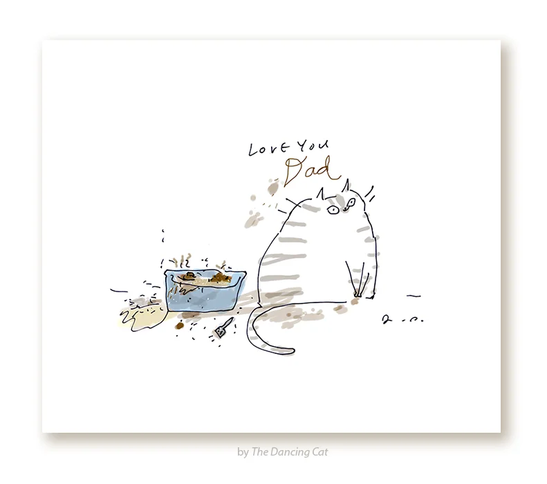 Love You Dad - Litter Box Print