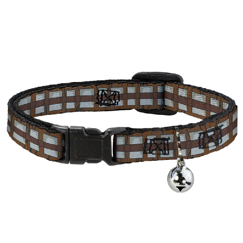 Cat Collar Breakaway - Star Wars Chewbacca Bandolier Bounding Browns Gray