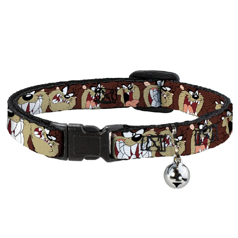 Cat Collar Breakaway - Tasmanian Devil Expressions Brown