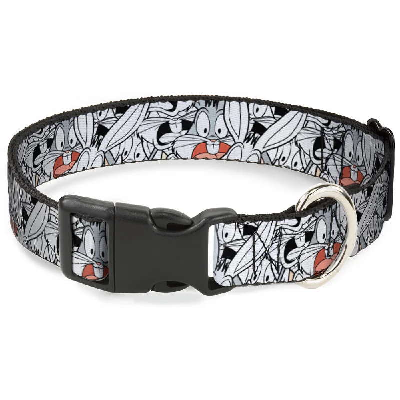 Plastic Clip Collar - Bugs Bunny Expressions Stacked White/Black/Gray