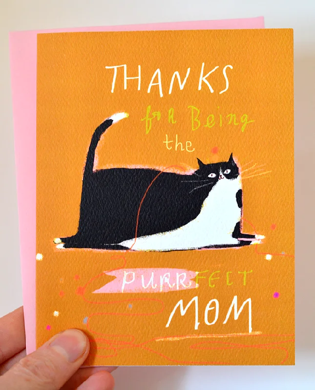 Thanks for Being the Purrfect Mom - Cat Card