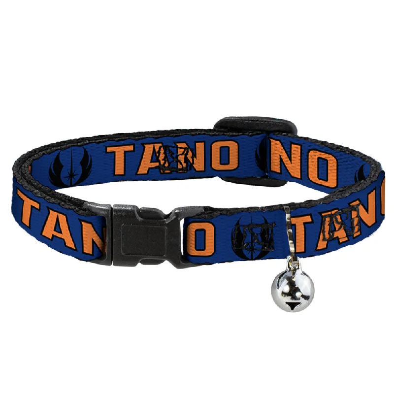 Cat Collar Breakaway - Star Wars Jedi Order Insignia TANO Text Blues Orange