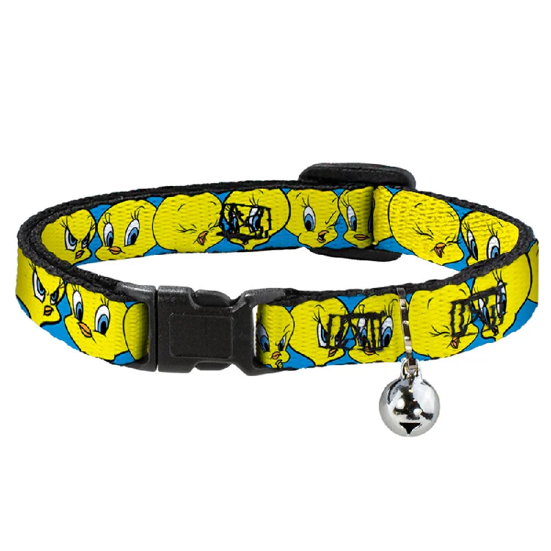 Cat Collar Breakaway - Tweety Bird CLOSE-UP Expressions Baby Blue