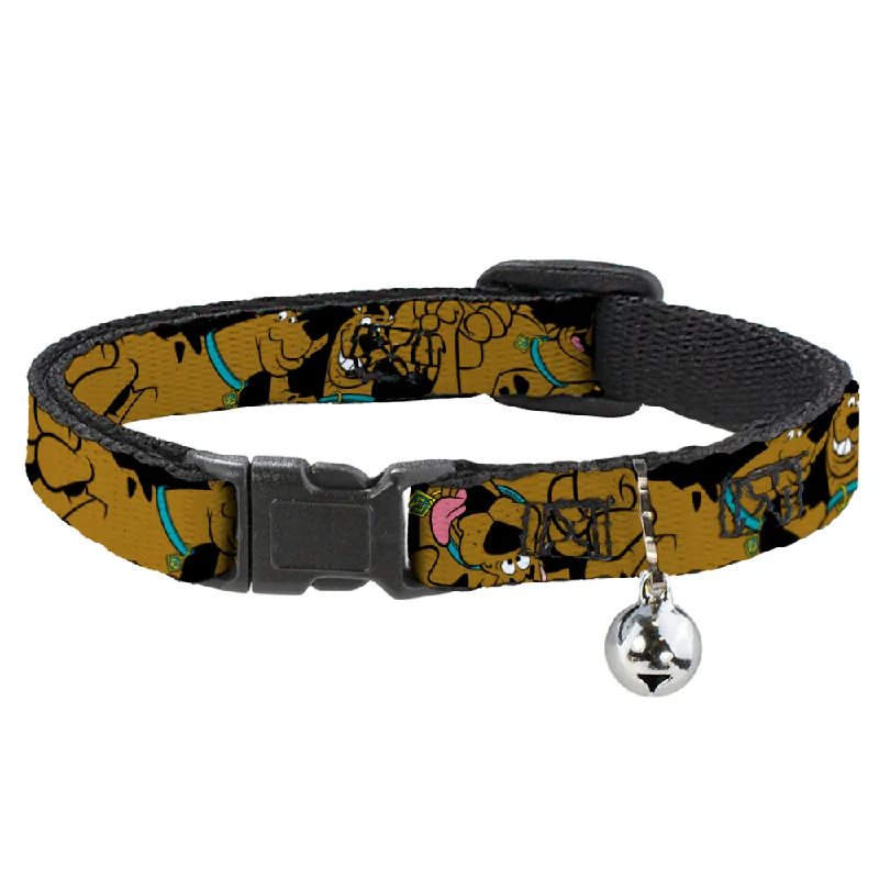 Cat Collar Breakaway - Scooby Doo Stacked CLOSE-UP Black