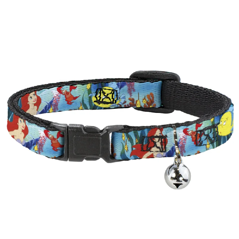 Cat Collar Breakaway - Ariel, Sebastian & Flounder Scene