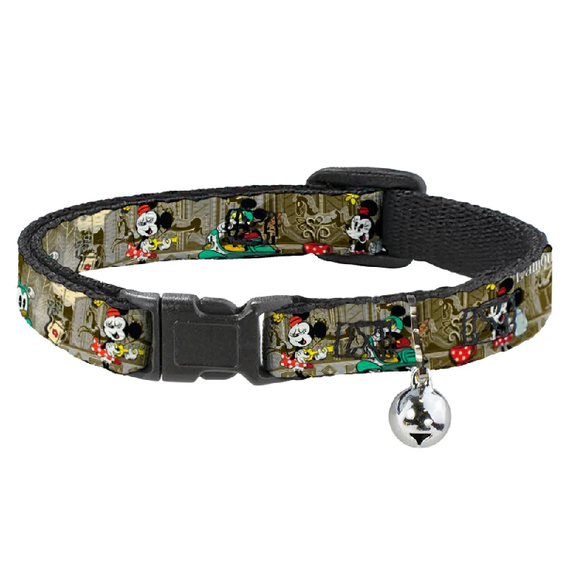 Cat Collar Breakaway - Mickey & Minnie Croissant de Triomphe Scenes