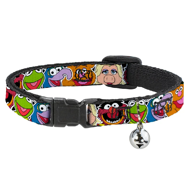 Cat Collar Breakaway - Muppets Faces C U Black