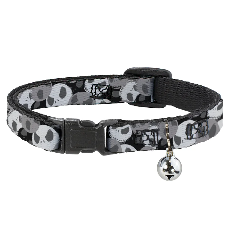 Cat Collar Breakaway - NBC Jack Expression Stacked Black Grays