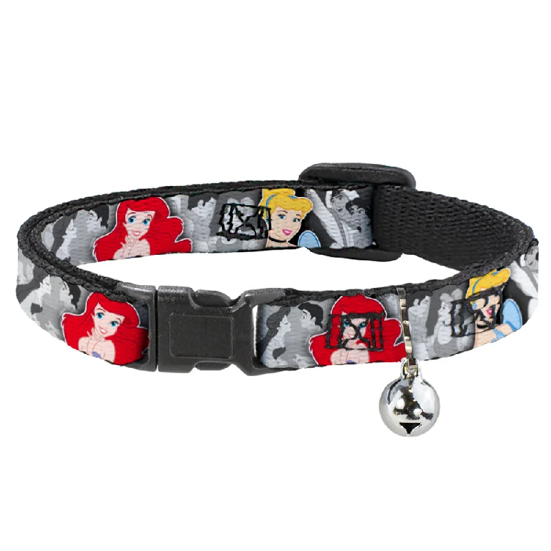 Cat Collar Breakaway - Princess Pose Princess & Prince Scene Grays Multi Color