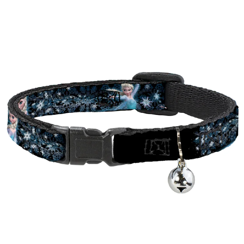 Cat Collar Breakaway - Elsa Poses PERFECT AND POWERFUL Blues White