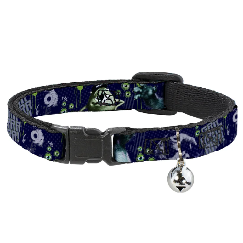 Cat Collar Breakaway - Monsters Inc. Sully & Mike Poses GRRRRR!