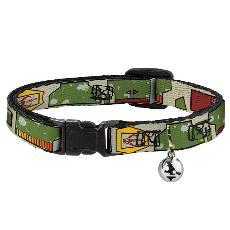 Cat Collar Breakaway - Star Wars Boba Fett Utility Belt Bounding Tan