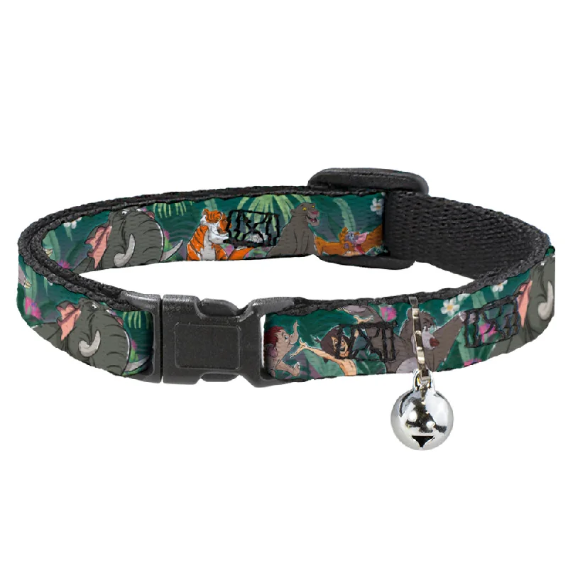 Cat Collar Breakaway - The Jungle Book 8-Character Group Greens