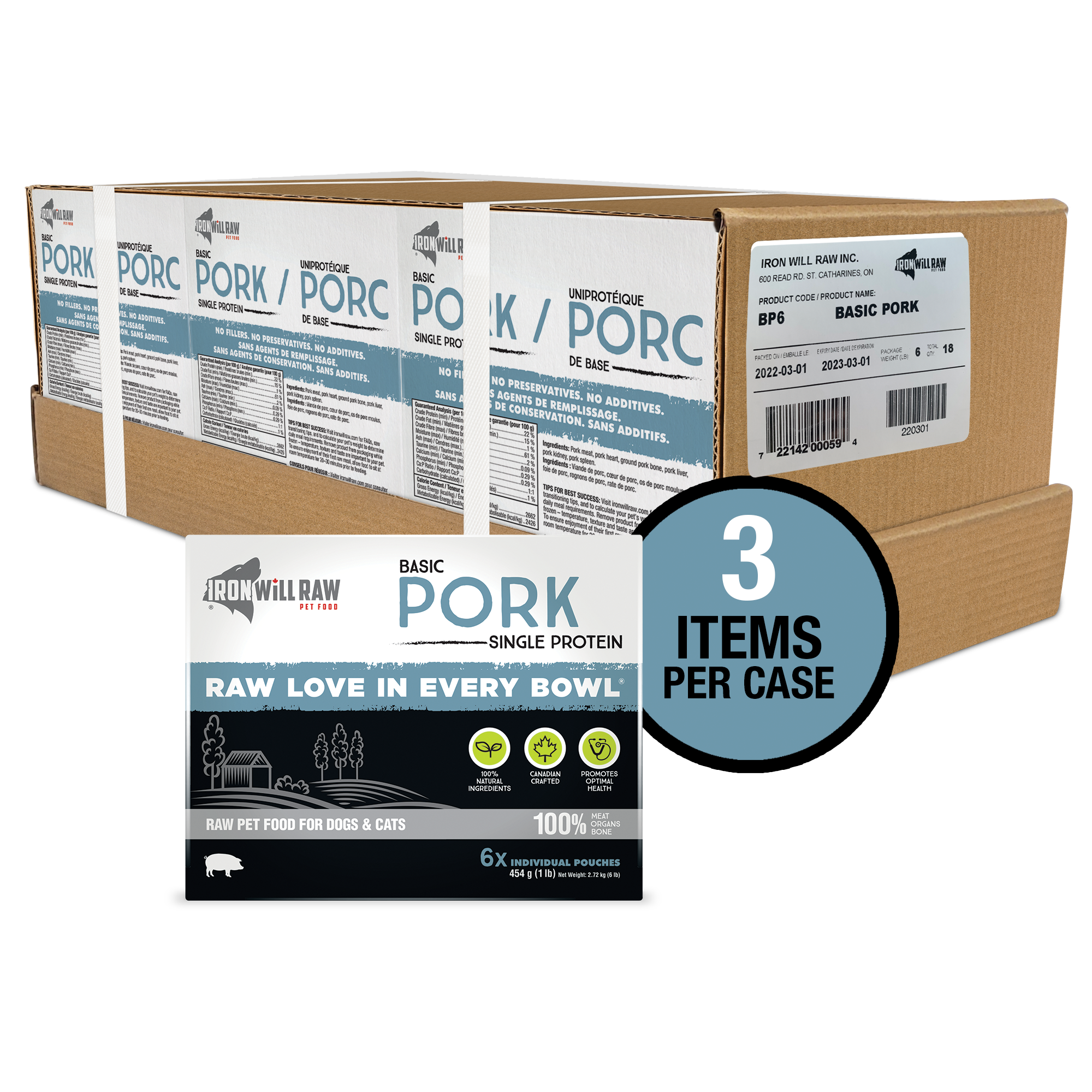 Basic Pork - Flat (3 x 6 lb)