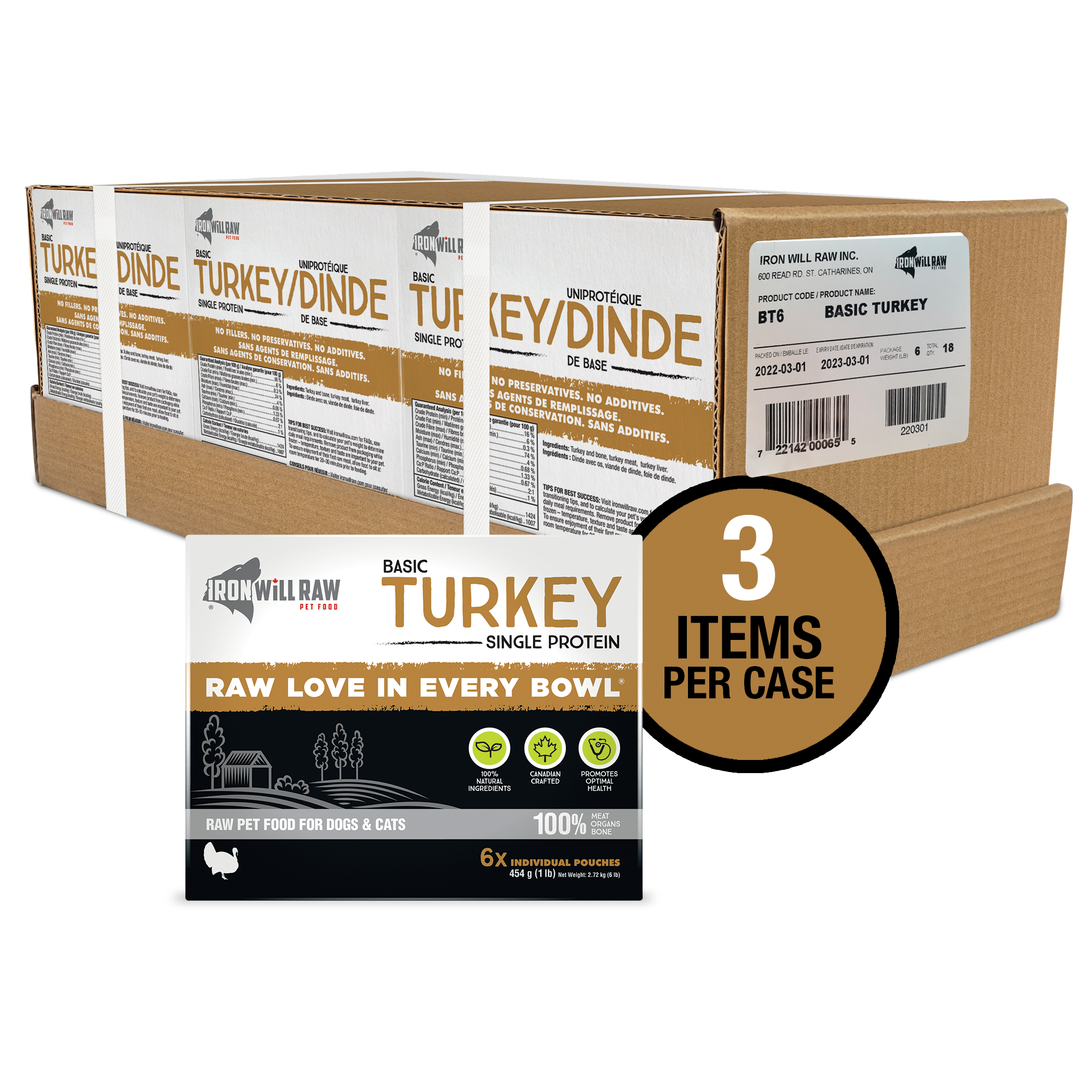 Basic Turkey - Flat (3 x 6 lb)