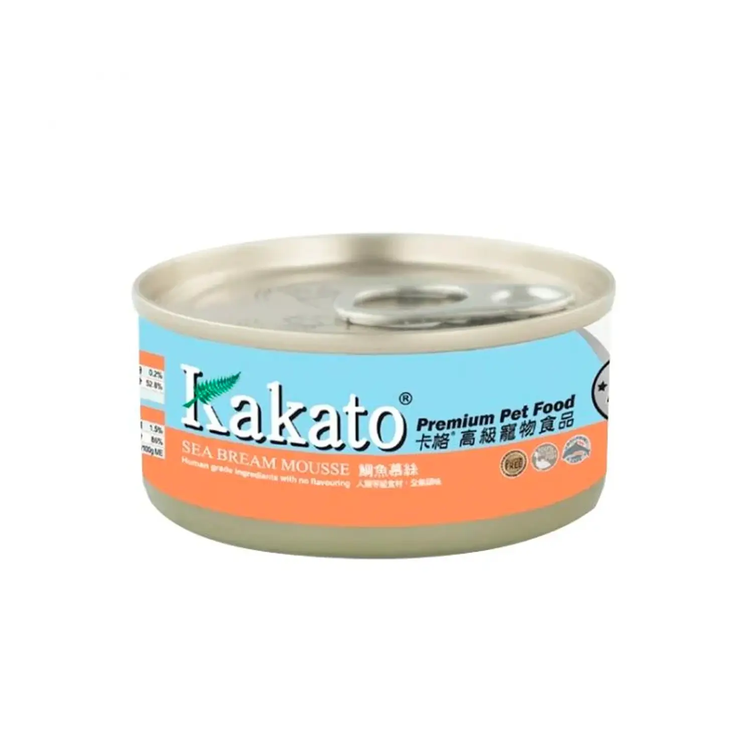 Kakato - Sea Bream Mousse (Dogs & Cats) canned 70g