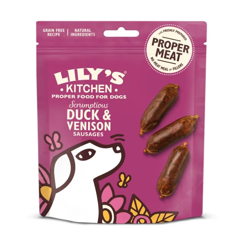 Lily's Kitchen - Scrumptious Duck & Venison Sausages 70g