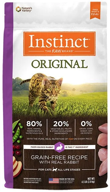 Nature’s Variety Instinct Original Grain Free with Real Rabbit Formula For Cats