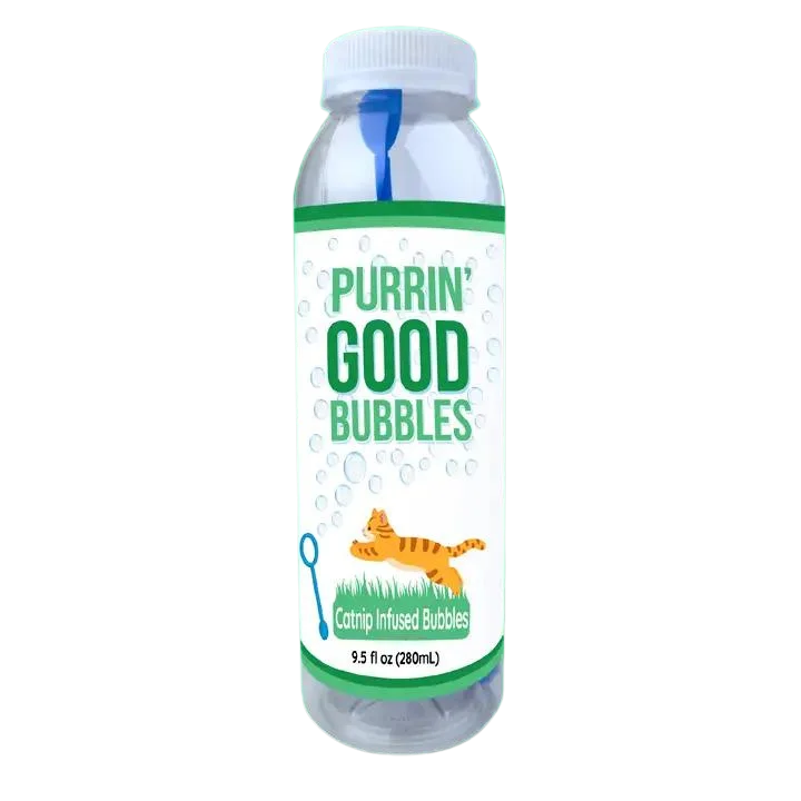 Purrin' Good Bubbles for Cats- Catnip Infused