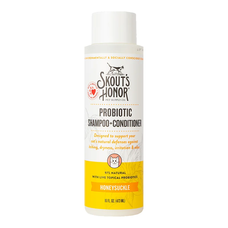 Skout's Honor Cat Shampoo & Conditioner - Honeysuckle 16oz