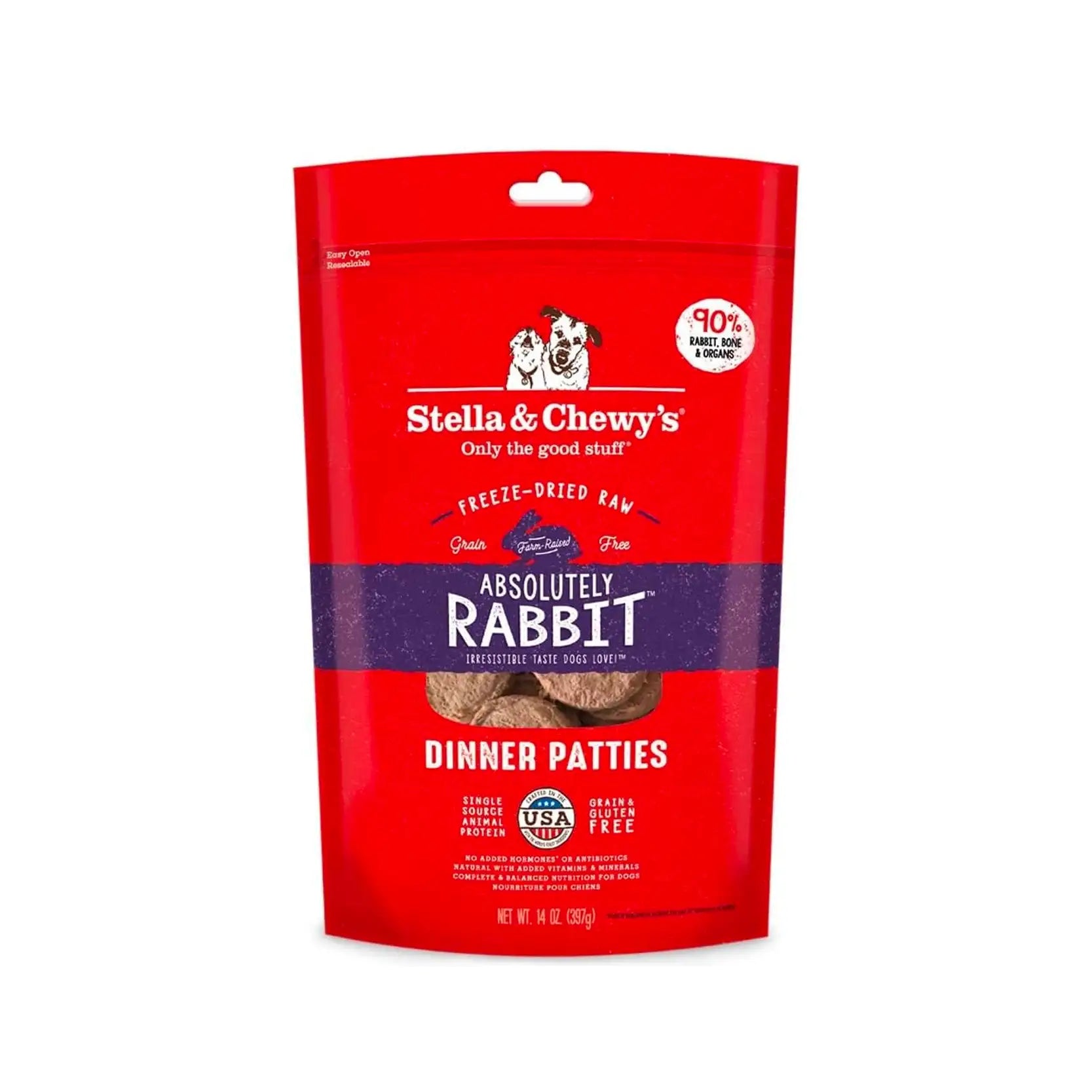 Stella & Chewy's - Freeze Dried Absolutely Rabbit Dinner Patties