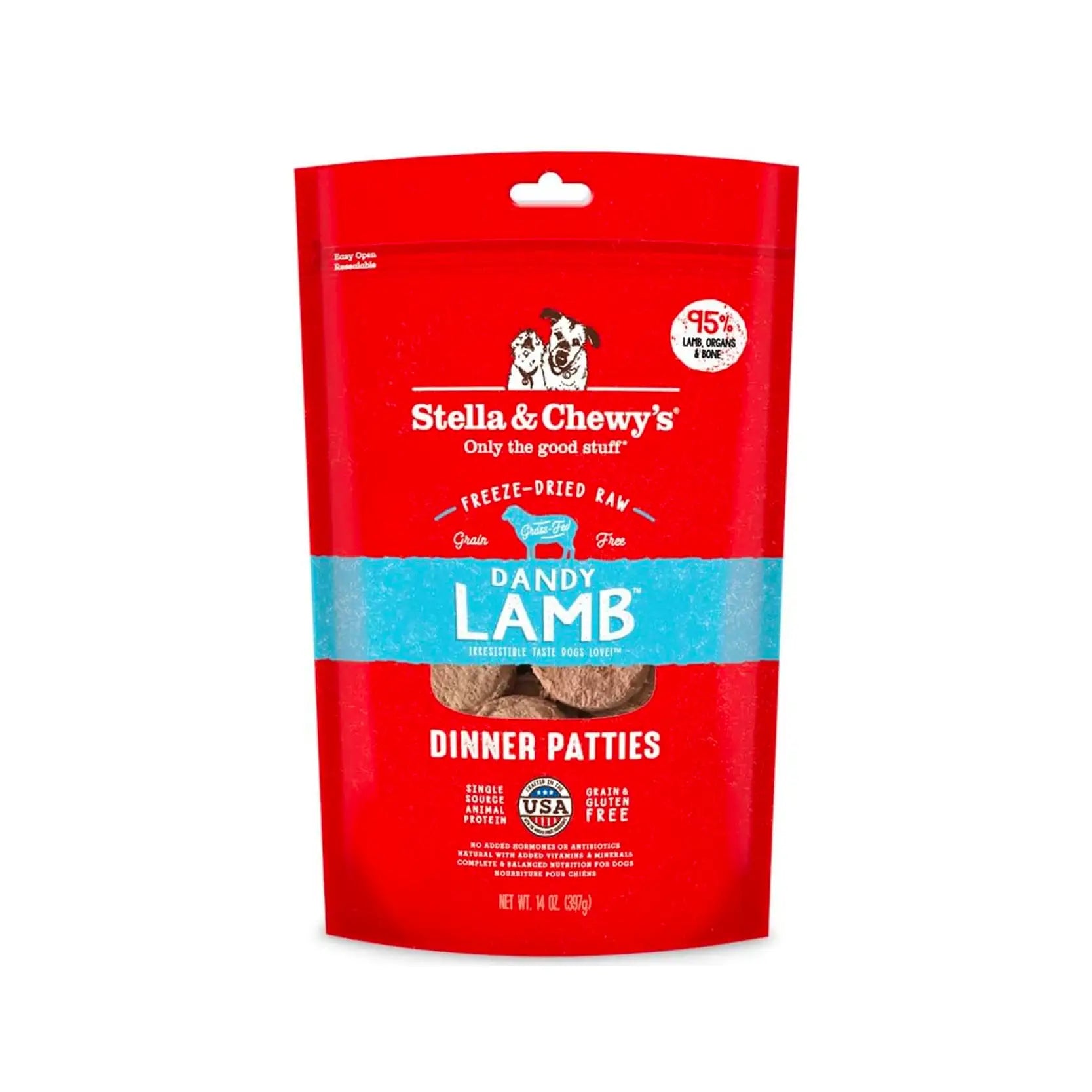 Stella & Chewy's - Freeze Dried Dandy Lamb Dinner Patties