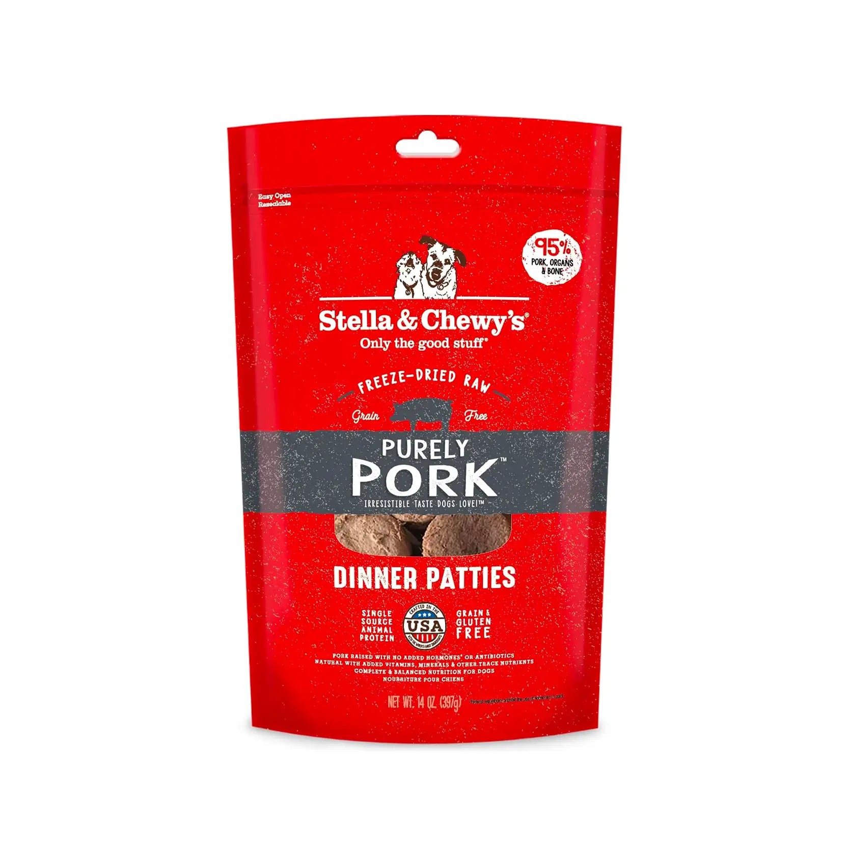 Stella & Chewy's - Freeze Dried Purely Pork Dinner Patties 14oz