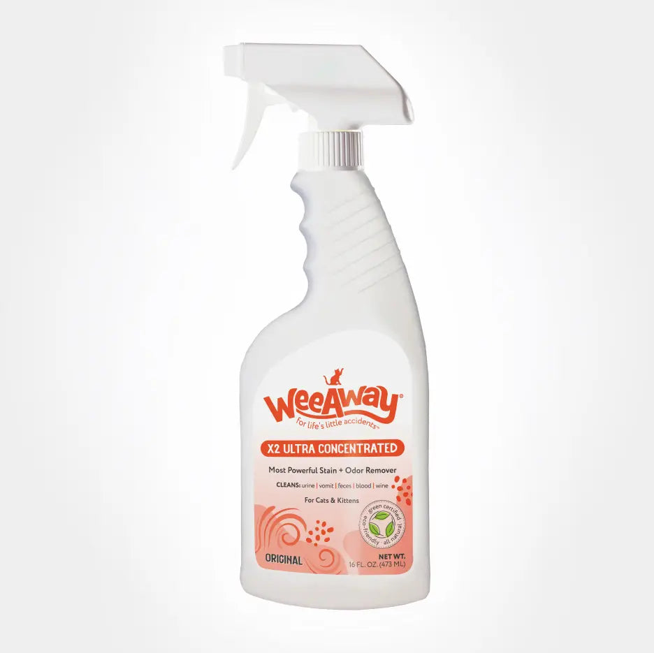 Wee Away X2 Ultra Concentrated Stain & Odor Remover For Cats & Kittens, Original 16oz