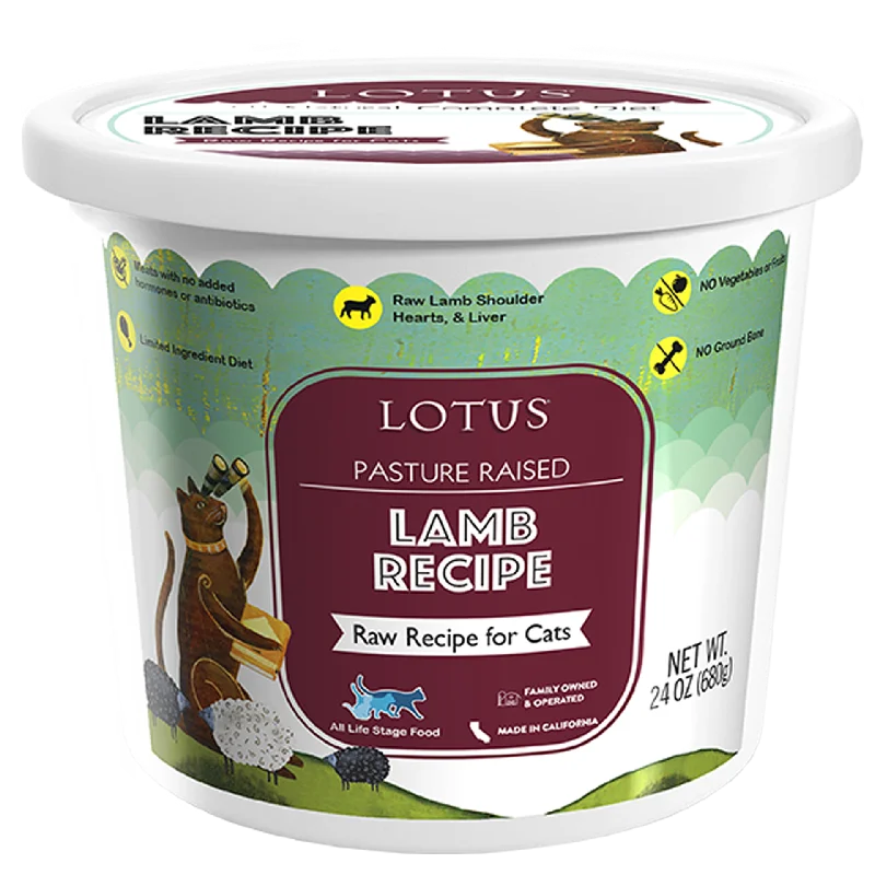 Lotus Frozen Raw Food for Cats - Lamb