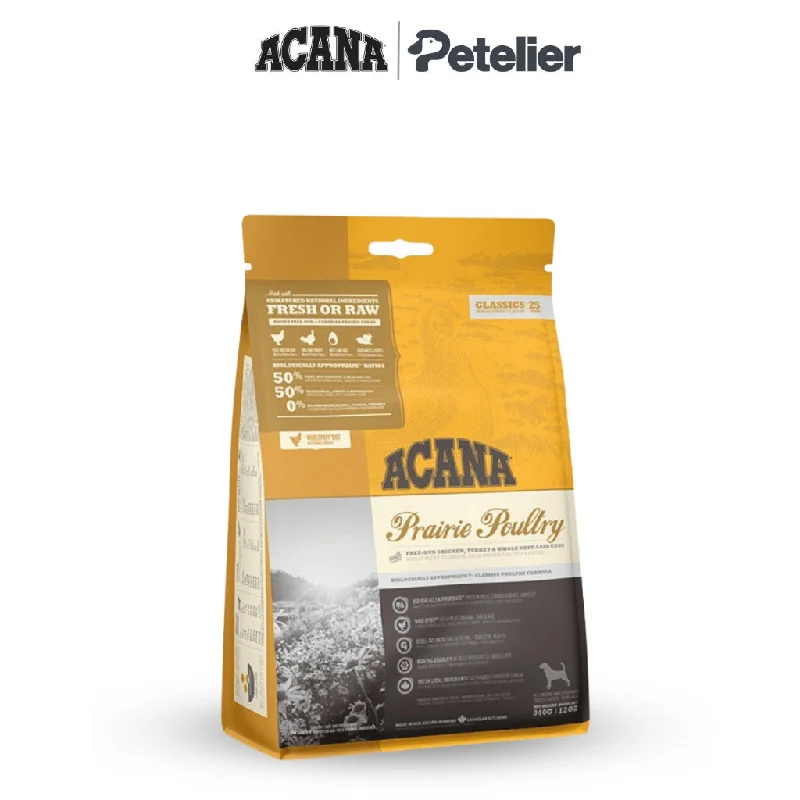 Acana Prairie Poultry Dog 340g Dry Premium Dog Food, All Natural Biologically-Approriate