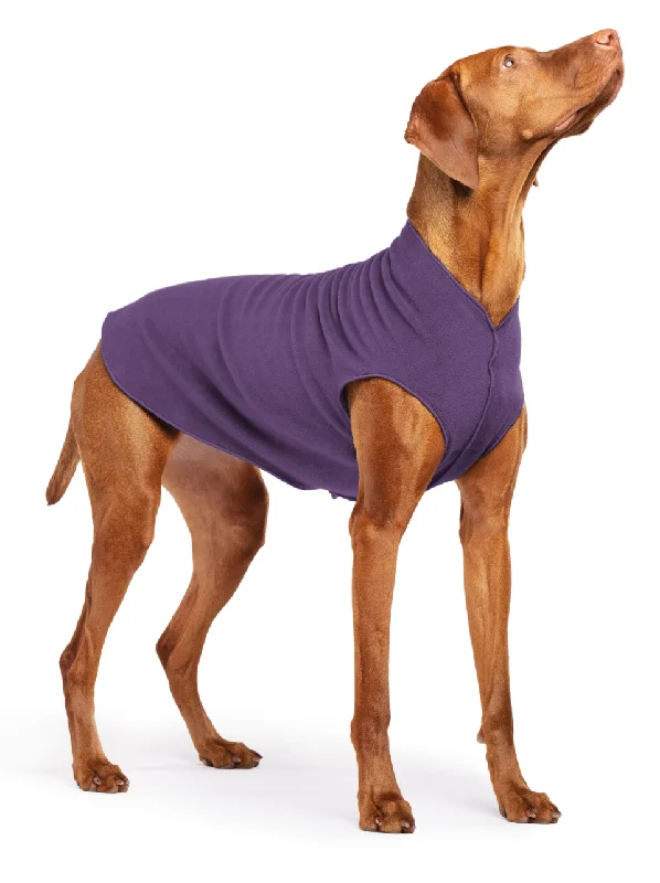 Stretch Fleece Dog Pullover in Huckleberry