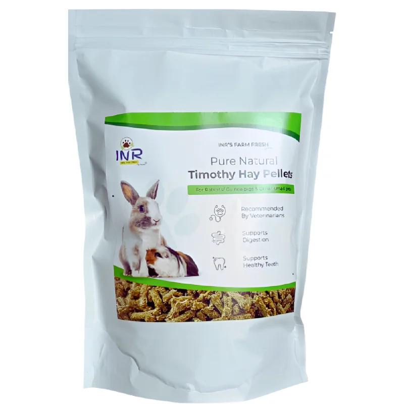 INR'S Farm Fresh Pure and Natural Timothy Hay Pellets Food for Small Animals