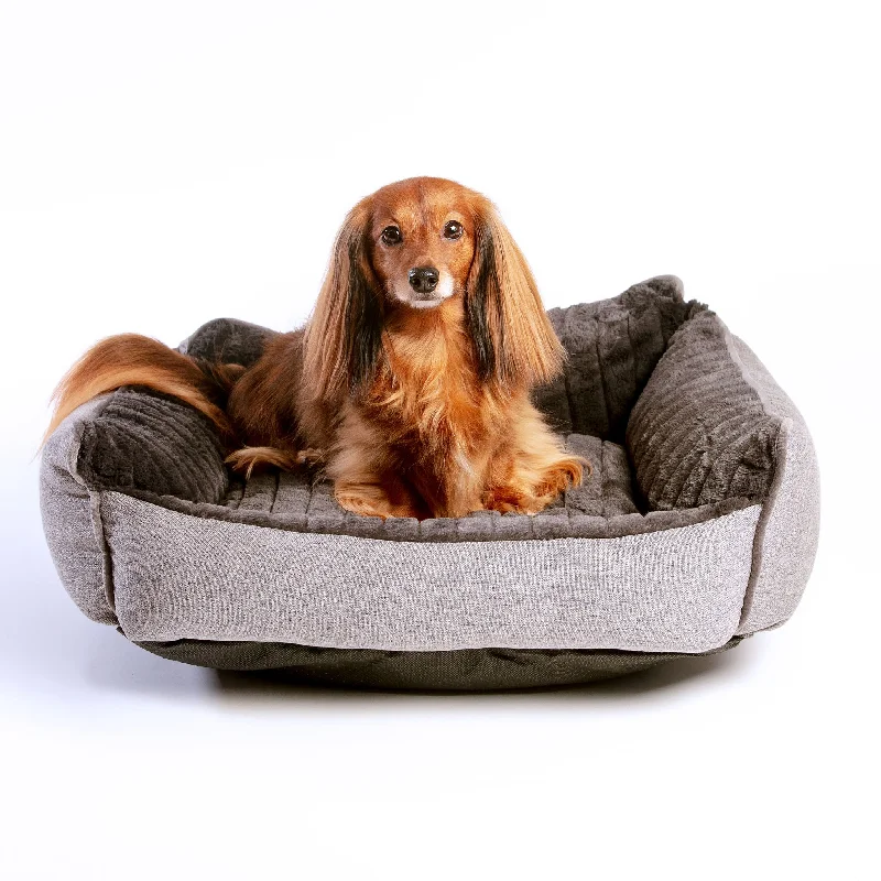 Deep Edge Plush & Tweed Dog Daybed