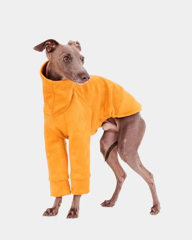 Long Sleeve Dog Turtleneck in Yellow (FINAL SALE)