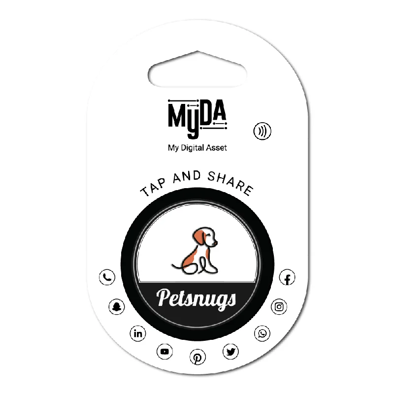 Petsnugs X Myda Tags NFC/ QR Enabled for Dogs and Cats