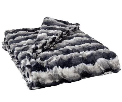 Faux Fur Dog Blanket in Ocean Mist