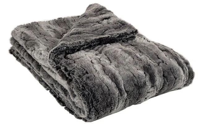 Faux Fur Dog Blanket in Stormy Night