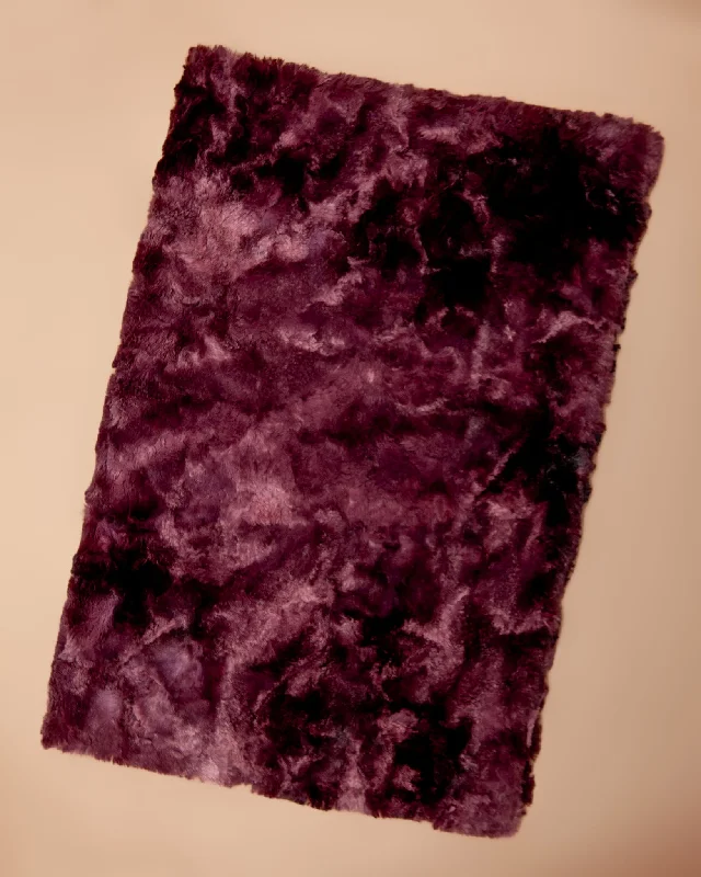 Faux Fur Dog Blanket in Thistle (FINAL SALE)