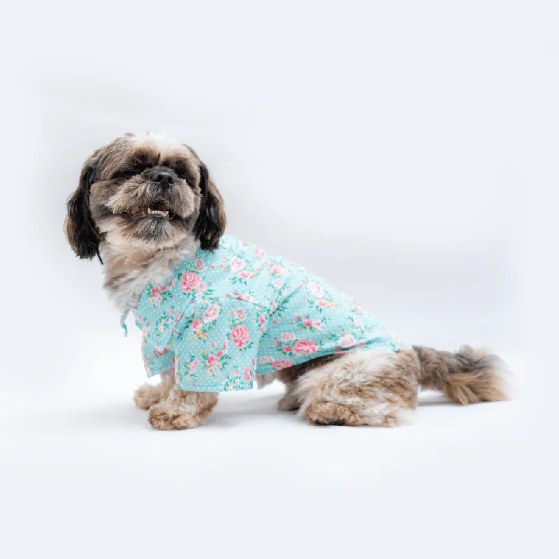 Pawgypets Floral Casual Shirt for Dogs and Cats